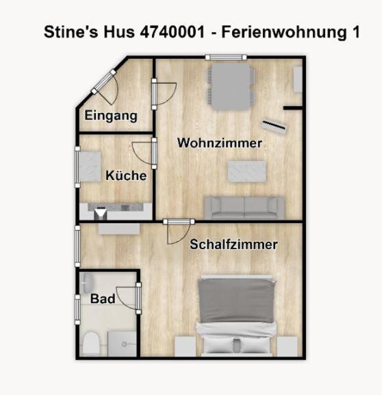 Stine'S Hus Ferienwohnung 1 Боркум Екстер'єр фото